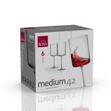 Poháre na víno 420 ml Medium 6 kusov