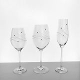 Poháre na sekt a šampanské 210 ml Swarovski® Lines 6 kusov