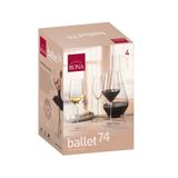 Poháre na víno 740 ml Ballet 4 kusy