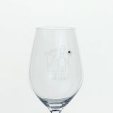 Svadobný pohár na Víno 360 ml Swarovski® Mladomanželia 2 kusy