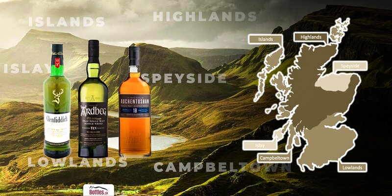 Škótska Whisky - sprievodca regiónmi výroby škótskej whisky