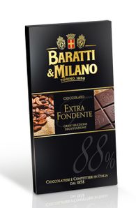 Baratti & Milano Čokoláda Extra Fondente 88% 75g