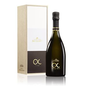 Champagne Jacquart Cuvée ALPHA 2010 Brut 0.75L v drevenej kazete