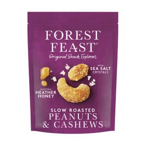 Forest Feast Kešu orechy a arašidy s vresovým medom a morskou soľou 120g