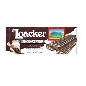 Loacker Wafers Cocoa & Milk 175g