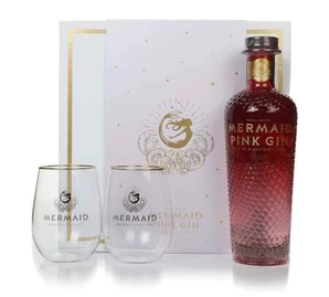 Set MERMAID Pink Gin 0.70L + 2 poháre