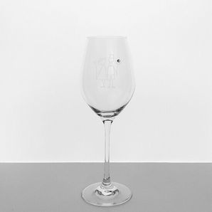 Svadobný pohár na Víno 360 ml Swarovski® Mladomanželia 2 kusy