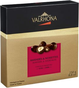 Valrhona Mandle a lieskové oriešky v čokoláde 250g