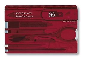 Vreckový nôž Victorinox SwissCard Classic Ruby