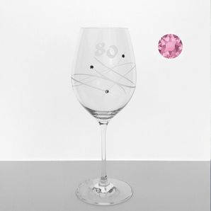 Výročný pohár 80 Swarovski® Lines ružové krištále